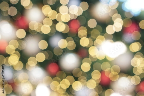 Obraz Background light blur abstract. Christmas holiday lights.
