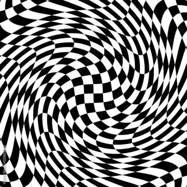 Obraz abstract background, rotate chessboard 