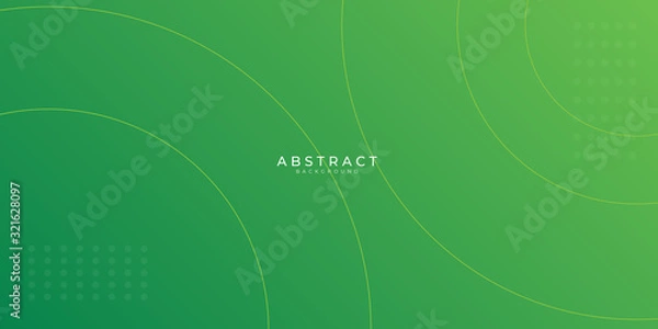Obraz Modern green web header abstract background. Vector illustration design