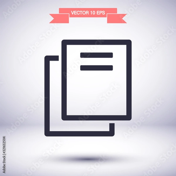 Fototapeta Files vector icon , lorem ipsum Flat design