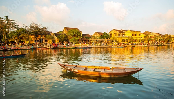 Fototapeta Widok na Stare Miasto w Hoi An. Wietnam. Miejsce światowego dziedzictwa Unesco.