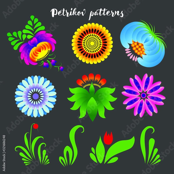 Obraz set of flowers