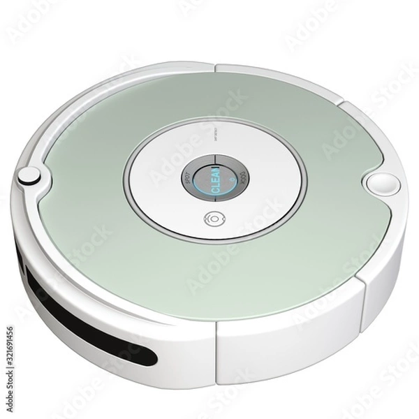 Obraz Robot vacuum cleaner on a white background. Isolate.