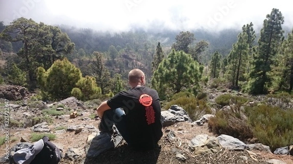 Fototapeta hiker in mountains