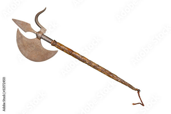 Fototapeta The ancient weapon - a halberd