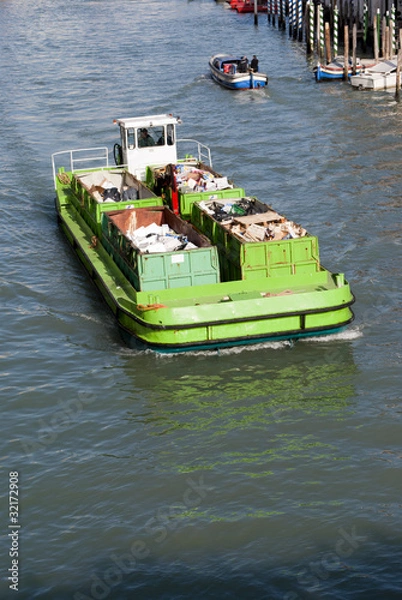 Fototapeta Garbage transport