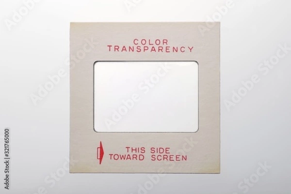 Obraz color transparency slide frame marked "Color Transparency"
