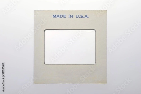 Obraz color transparency slide frame marked "Made In USA"