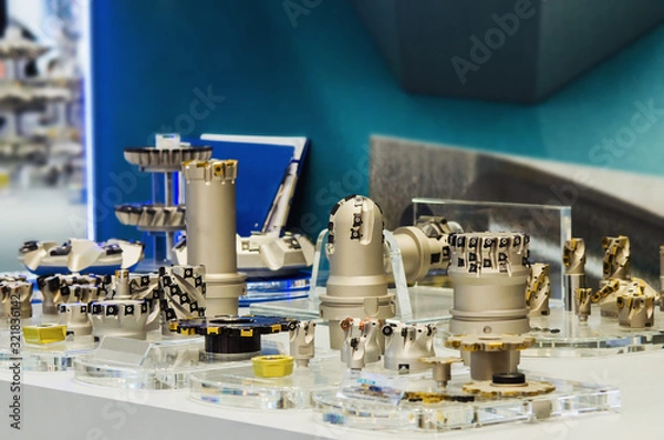 Fototapeta different milling cutters  for metal processing