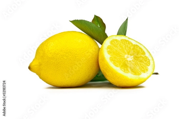 Obraz Cytryny z liściem #007