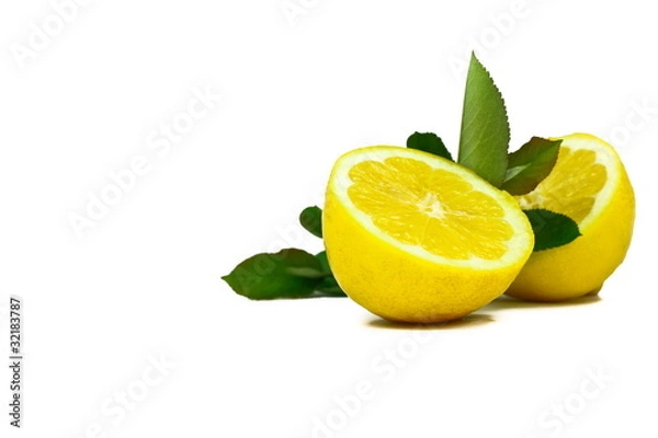 Obraz Cytryny z liściem #008