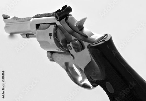 Obraz dry brush rendering 38 caliber gun