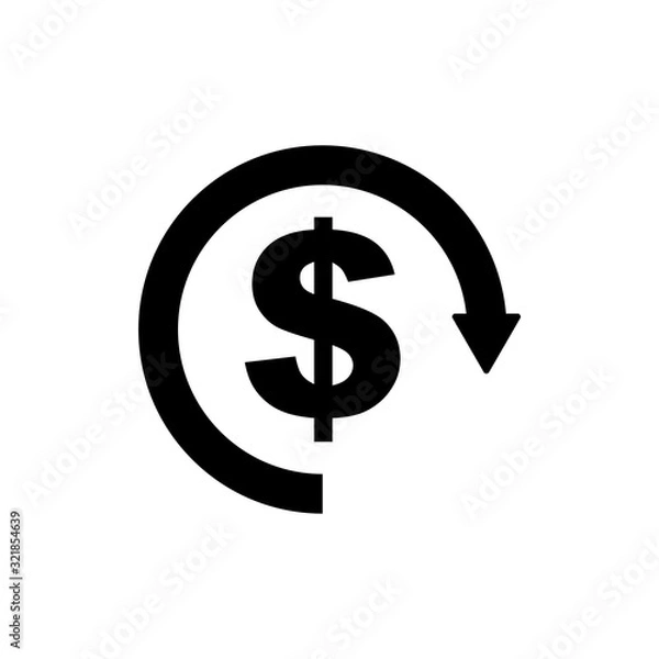 Obraz Money Exchange Convert Icon Vector Design Template