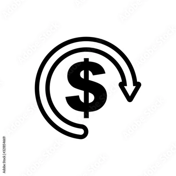 Obraz Money Exchange Convert Icon Vector Design Template