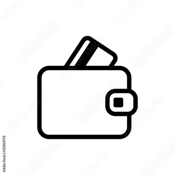 Obraz Best Wallet Icon Vector Template Design
