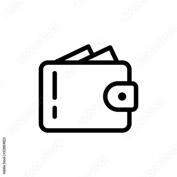Obraz Best Wallet Icon Vector Template Design
