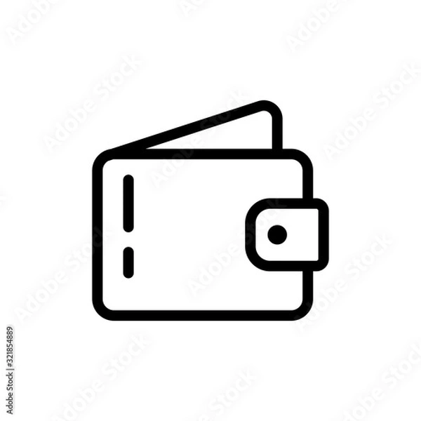 Obraz Best Wallet Icon Vector Template Design