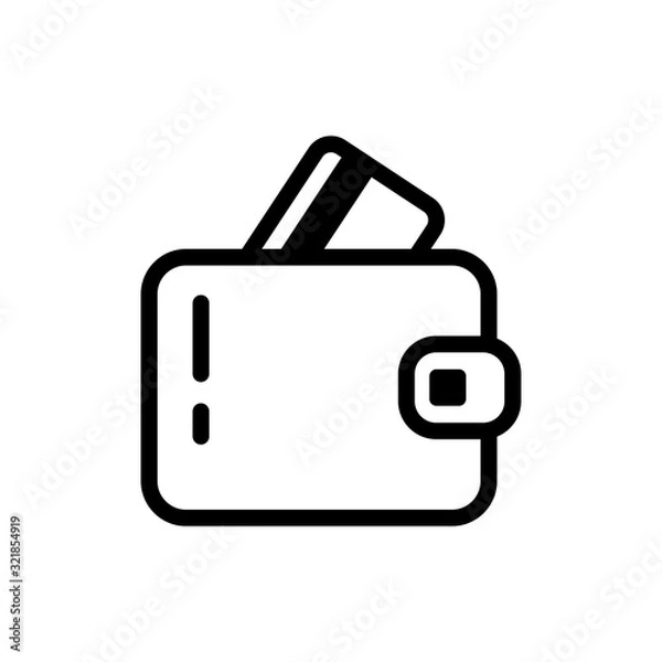Obraz Best Wallet Icon Vector Template Design