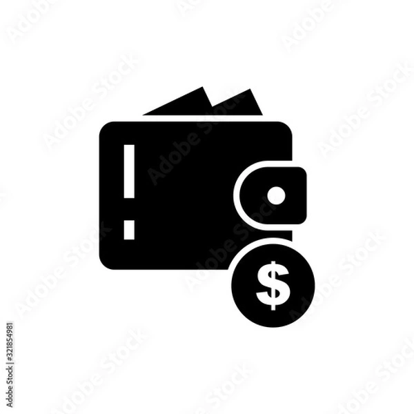 Obraz Best Wallet Icon Vector Template Design