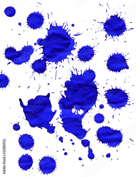 Obraz Splashes isolated  on a paper
