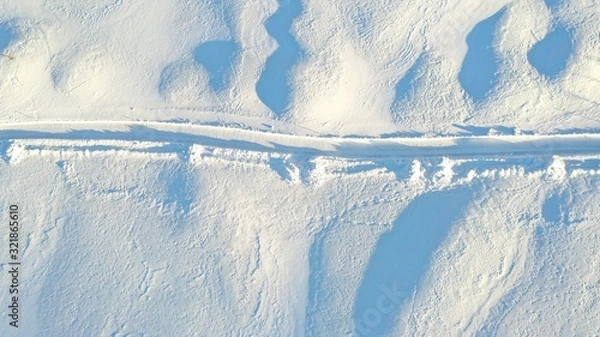 Fototapeta Weg im Schnee