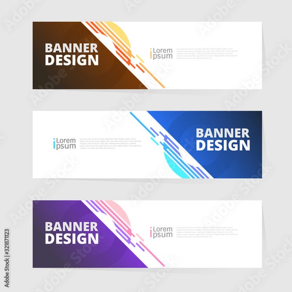 Fototapeta Vector abstract design background texture  banner template. 