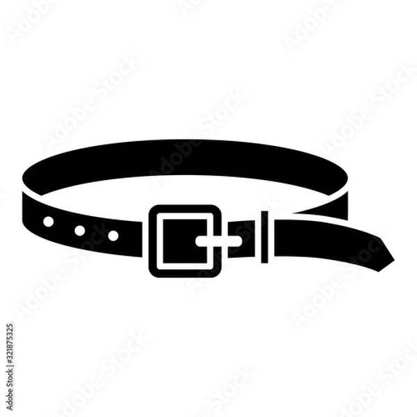 Obraz belt icon vector