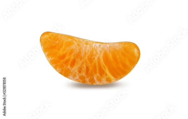 Fototapeta Mandarin isolated on white background with clipping path