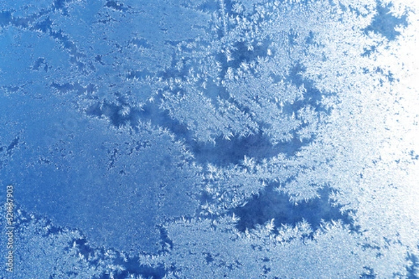 Fototapeta blue frost background