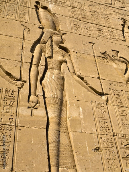 Obraz Temple Complex at Denderah in Egypt