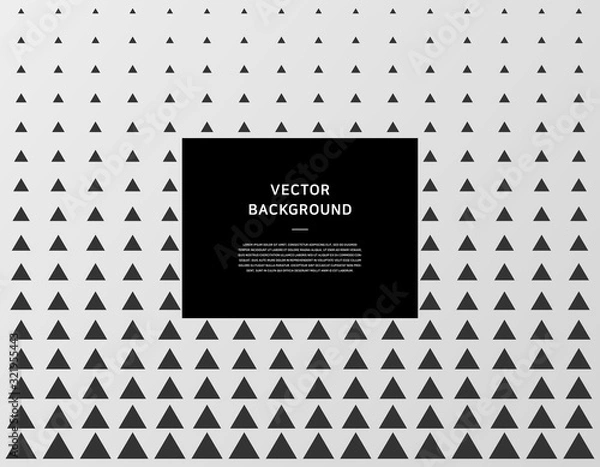 Fototapeta Geometric pattern black and white vector background.