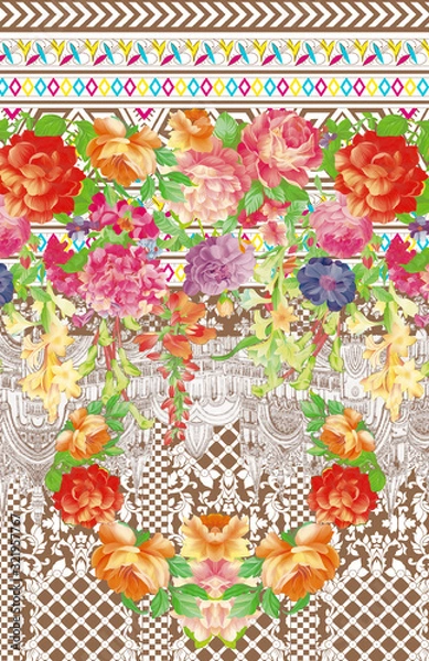 Obraz seamless floral pattern with flowers