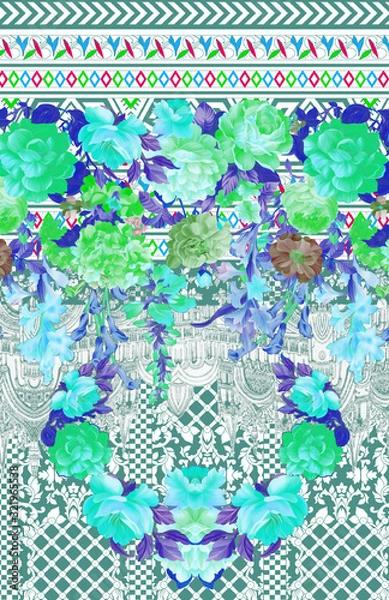 Obraz abstract background with flowers