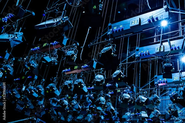 Obraz lights that the stage at theater