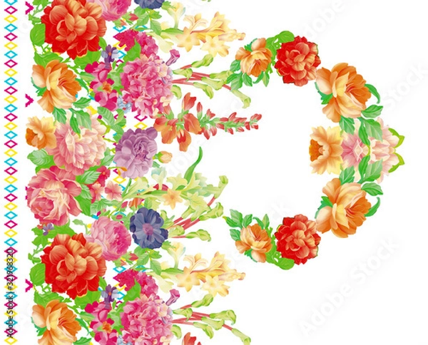 Obraz floral background with flowers