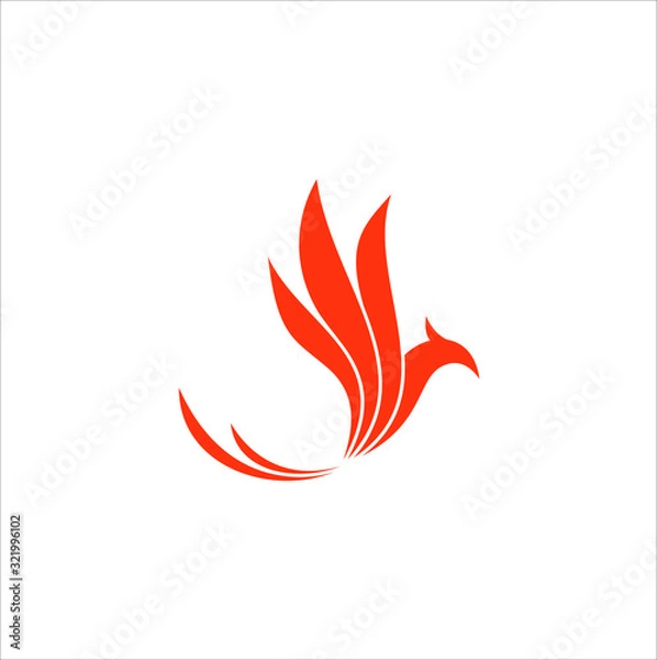 Obraz phoenix logo graphic vector illustration