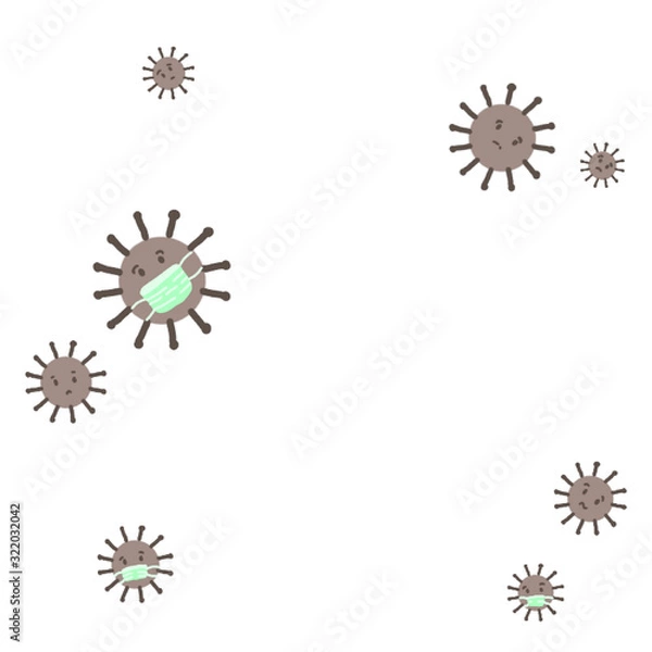 Fototapeta virus symbol
