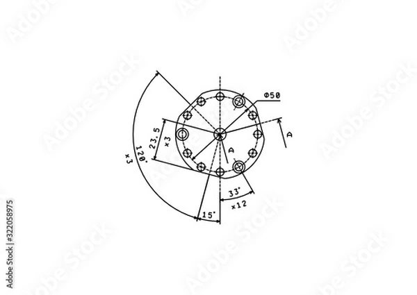 Obraz Tech illustration