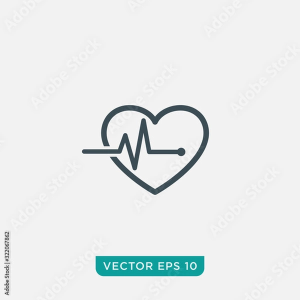 Obraz Pulse Icon Design, Vector EPS10