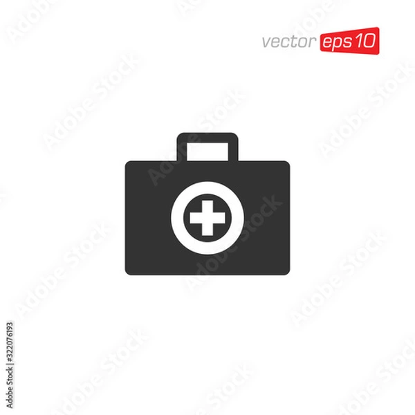 Fototapeta First Aid Kit Icon Design Vector