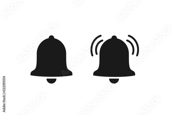 Fototapeta Notification icon vector, material design