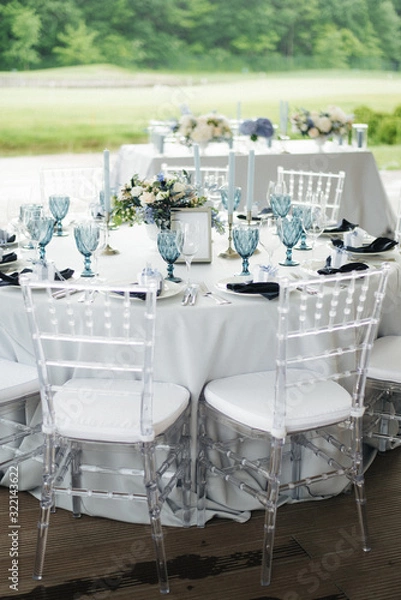 Fototapeta elegant table in a restaurant