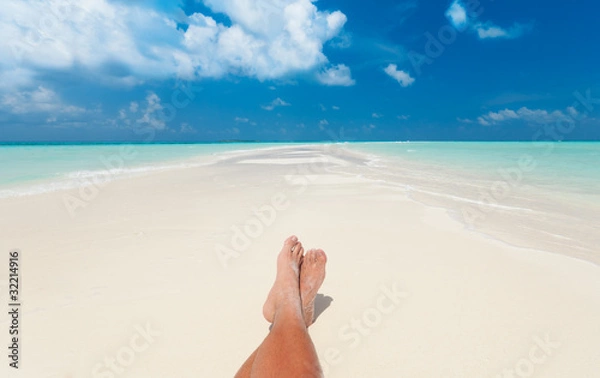 Obraz Sonnenbad am Traumstrand