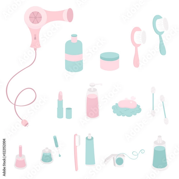 Obraz Self care vector illustration set!