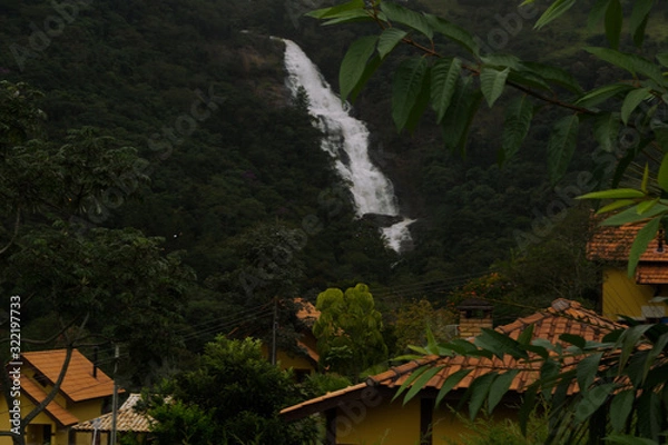 Fototapeta waterfall in forest