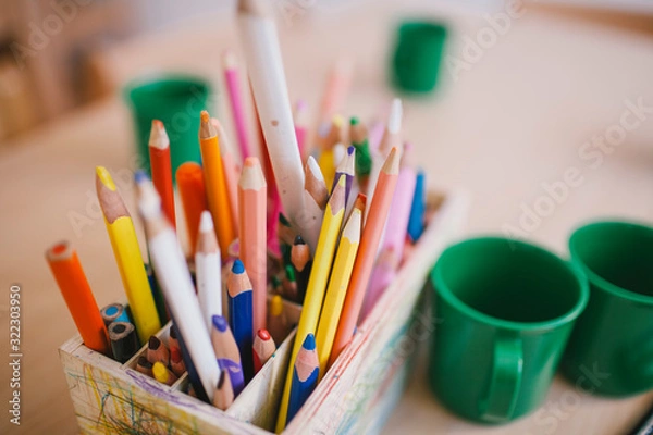 Obraz Kindergarten, malen, kinder 