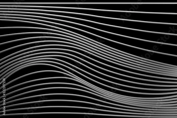 Obraz 細いチューブの波