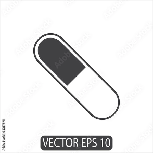 Fototapeta Pills, Capsule Icon, Vector Template