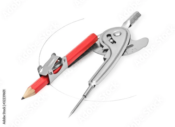 Fototapeta metallic compass