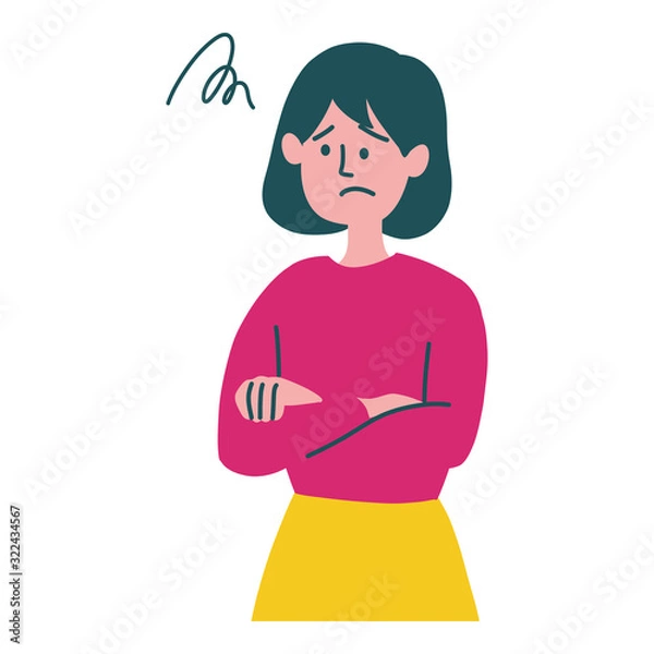 Fototapeta 女性　困っている